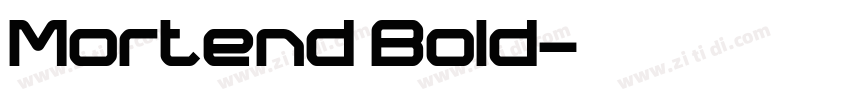 Mortend Bold字体转换